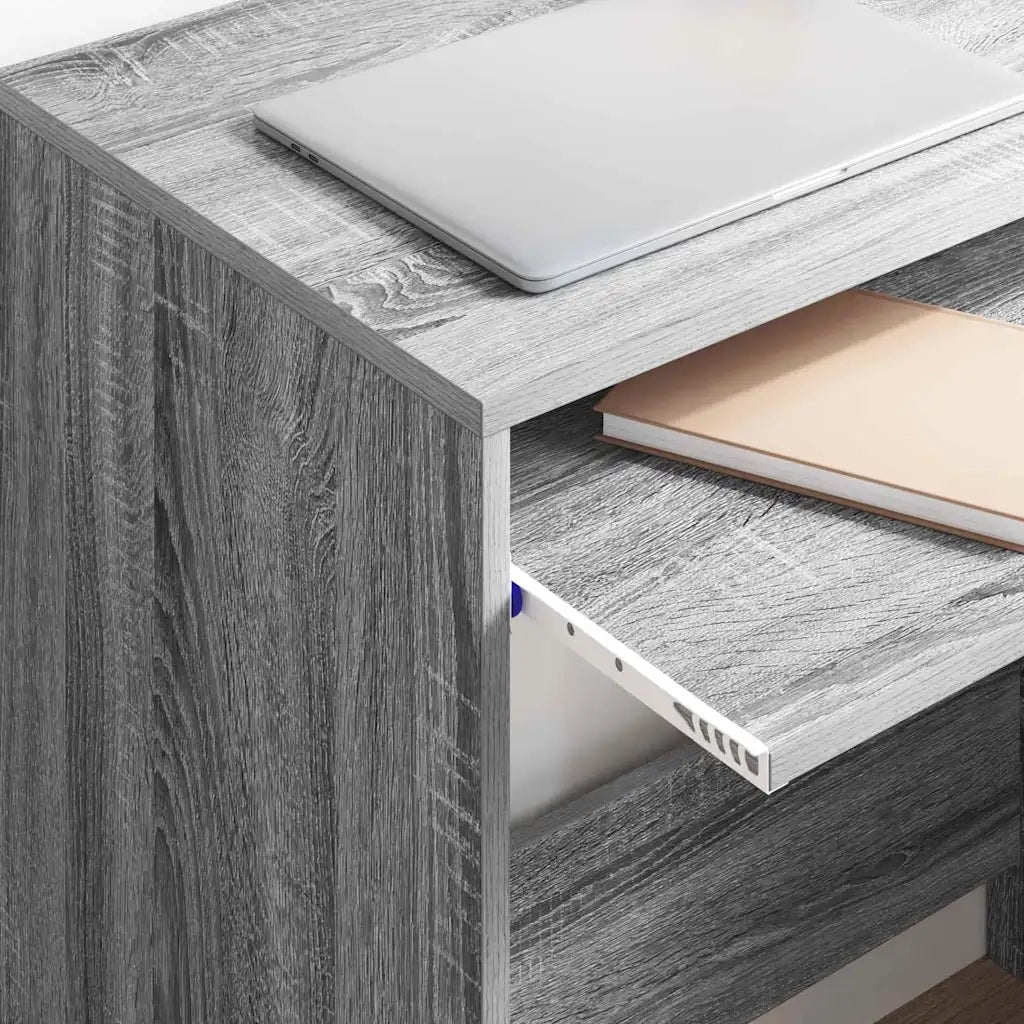 Scrivania | Tavolo da Ufficio Grigio Sonoma 77.5 x 43 x 79 cm Legno multistrato