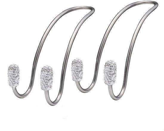 Organizzatore di Sedia di Supporto - Supporto Multifunzionale per la Spalla - Braccio di Supporto - Acciaio Inossidabile - Pacchetto da 2 - Spazio di Stoccaggio Extra - Hanger Automatico