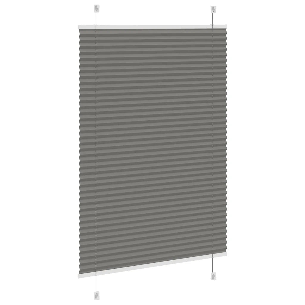 Tenda Plissettata Antracite 90x100 cm Larghezza Tessuto 89,4 cm 4015073