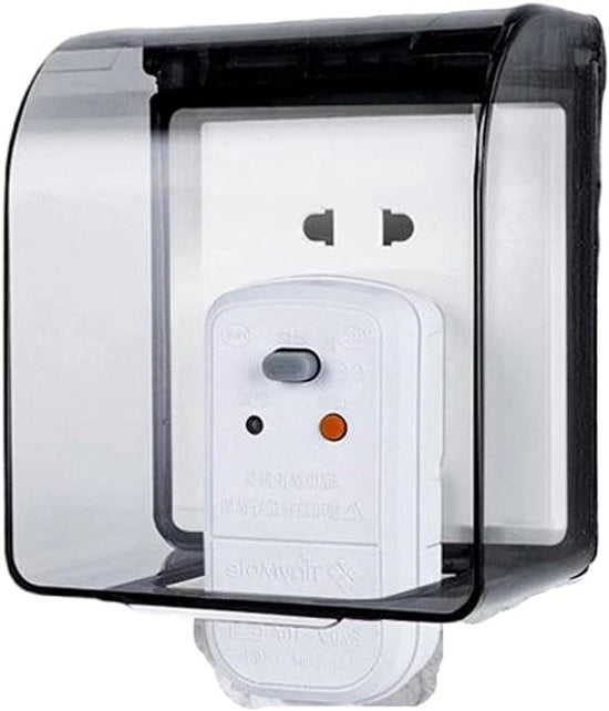 Schakelaar stekkerdoos acqua resistente per stop contatto bagno - Nero