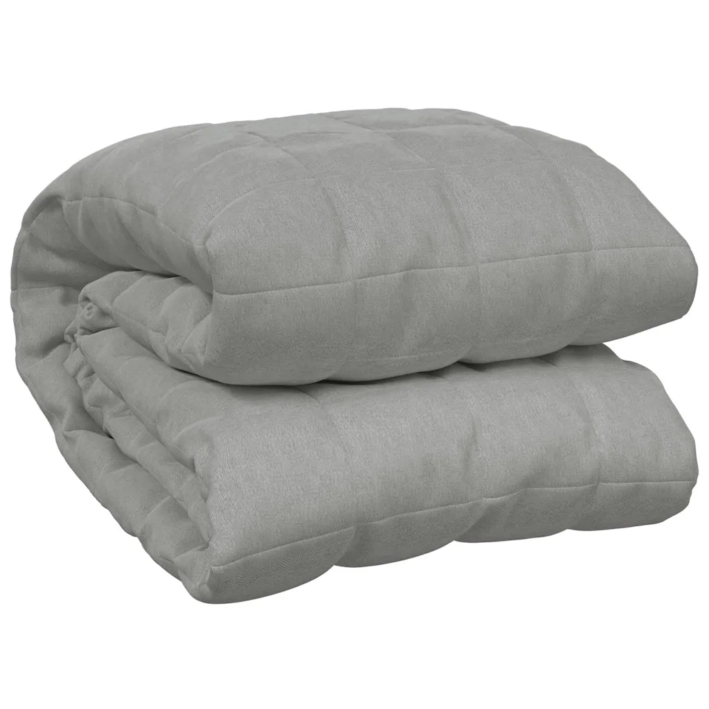 Coperta Ponderata Grigia 200x225 cm 9 kg Tessuto 350726