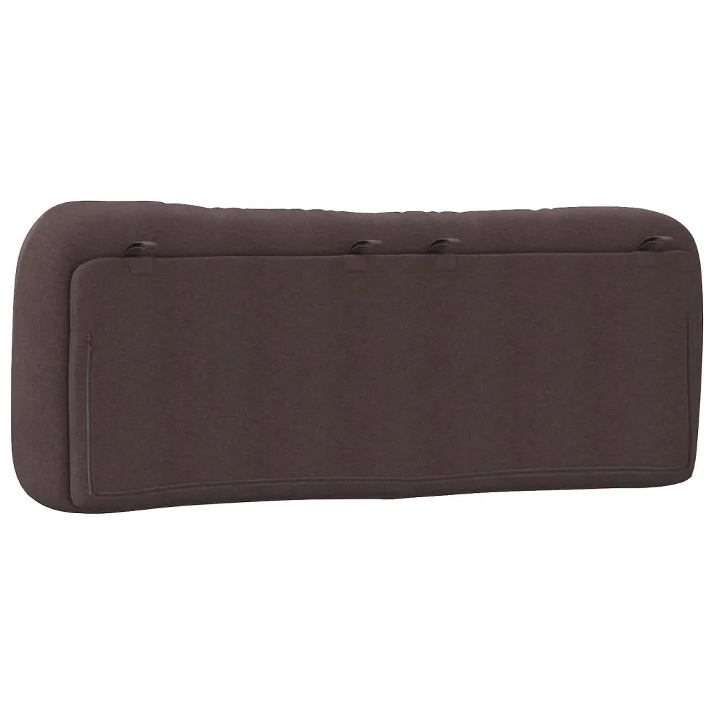 Cuscino Testiera Hvar Marrone Scuro 140 cm in Tessuto CFW4139072