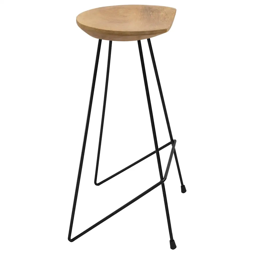 Sgabelli da Bar 2 pz in Legno Massello di Teak 285203