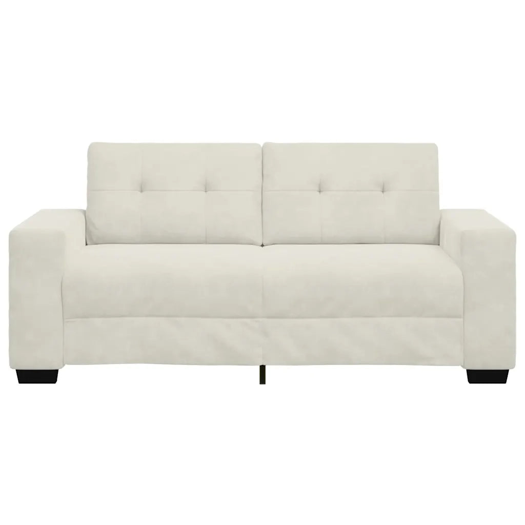 Divano Divanetto Crema 180x77x82 cm in Velluto 4105130