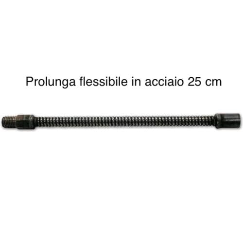 Kit Spazzacamino Pulizia Canne Fumarie 10 Metri con Scovolo in NYLON Ø25 cm con Guanti in OMAGGIO