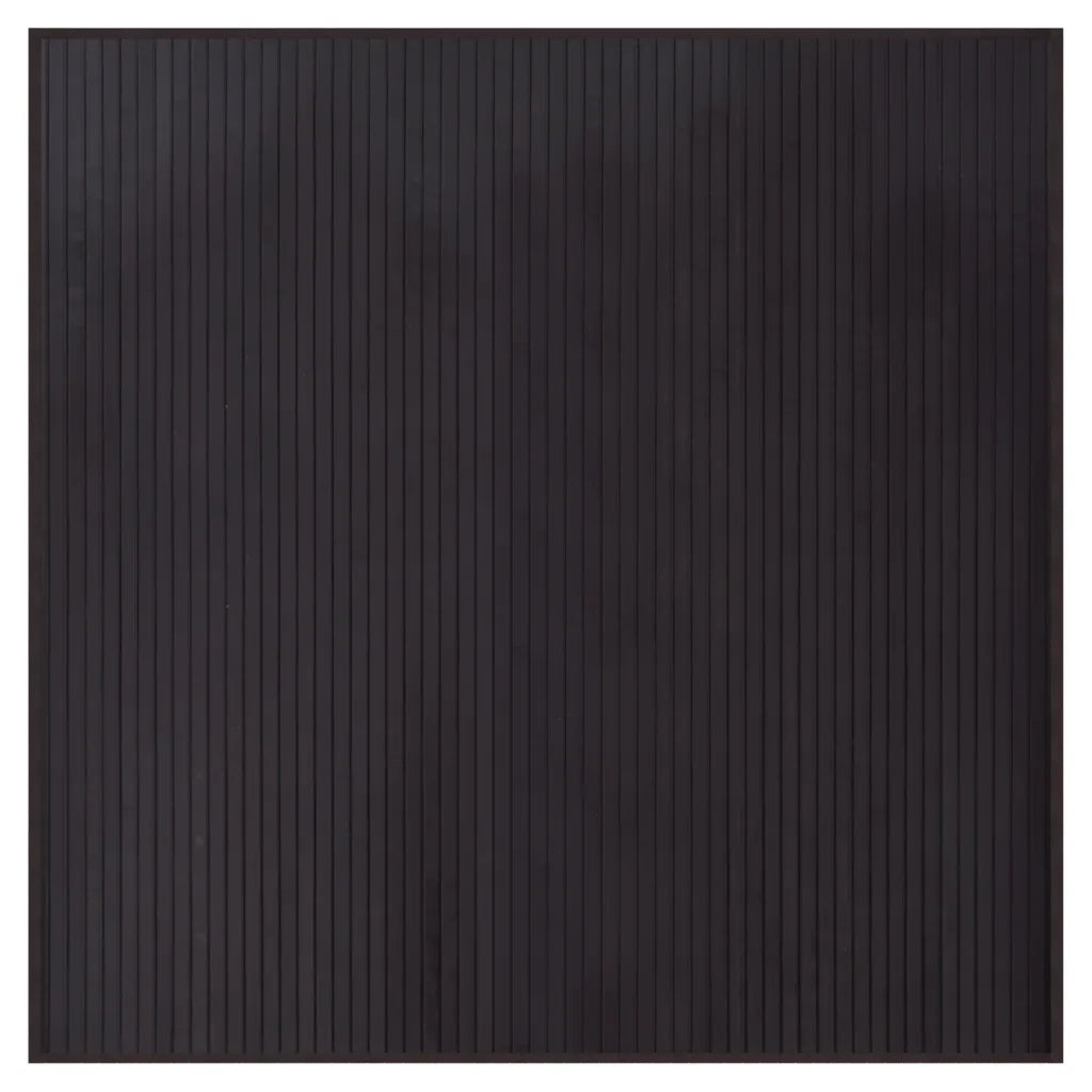 Tappeto Quadrato Marrone Scuro 100x100 cm in BambÃ¹
