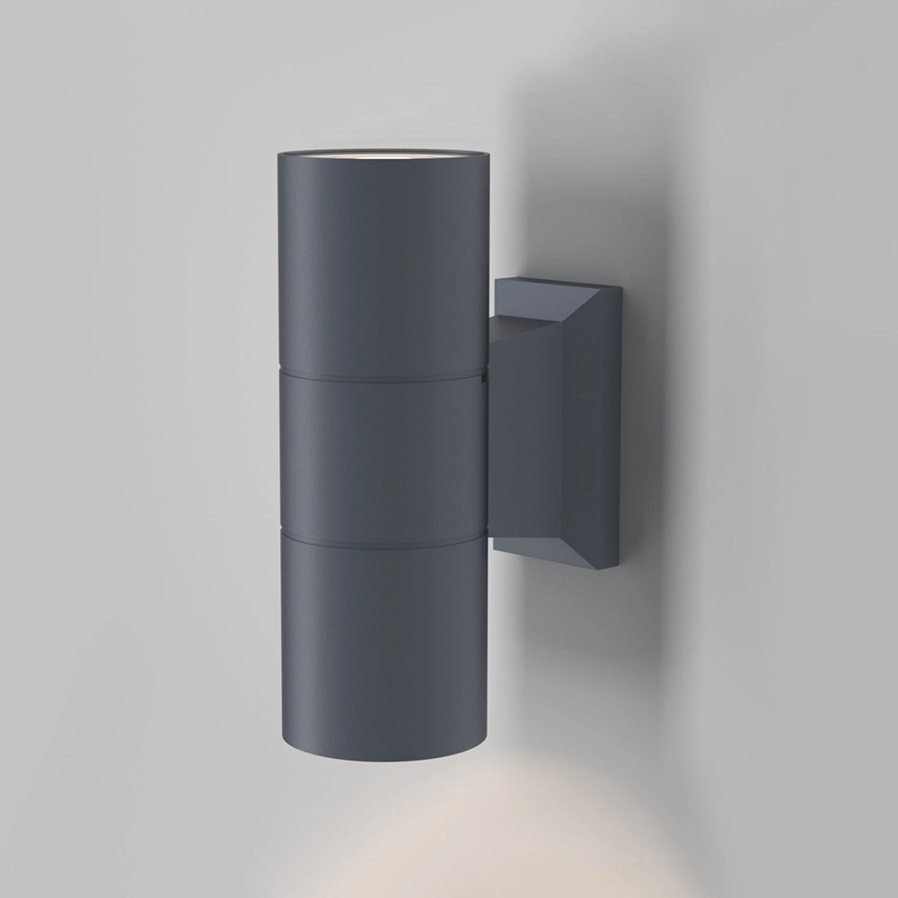 Lampada Da Parete Moderna Da Esterno Alluminio Grigio Luce2Gu10 50W Ip54
