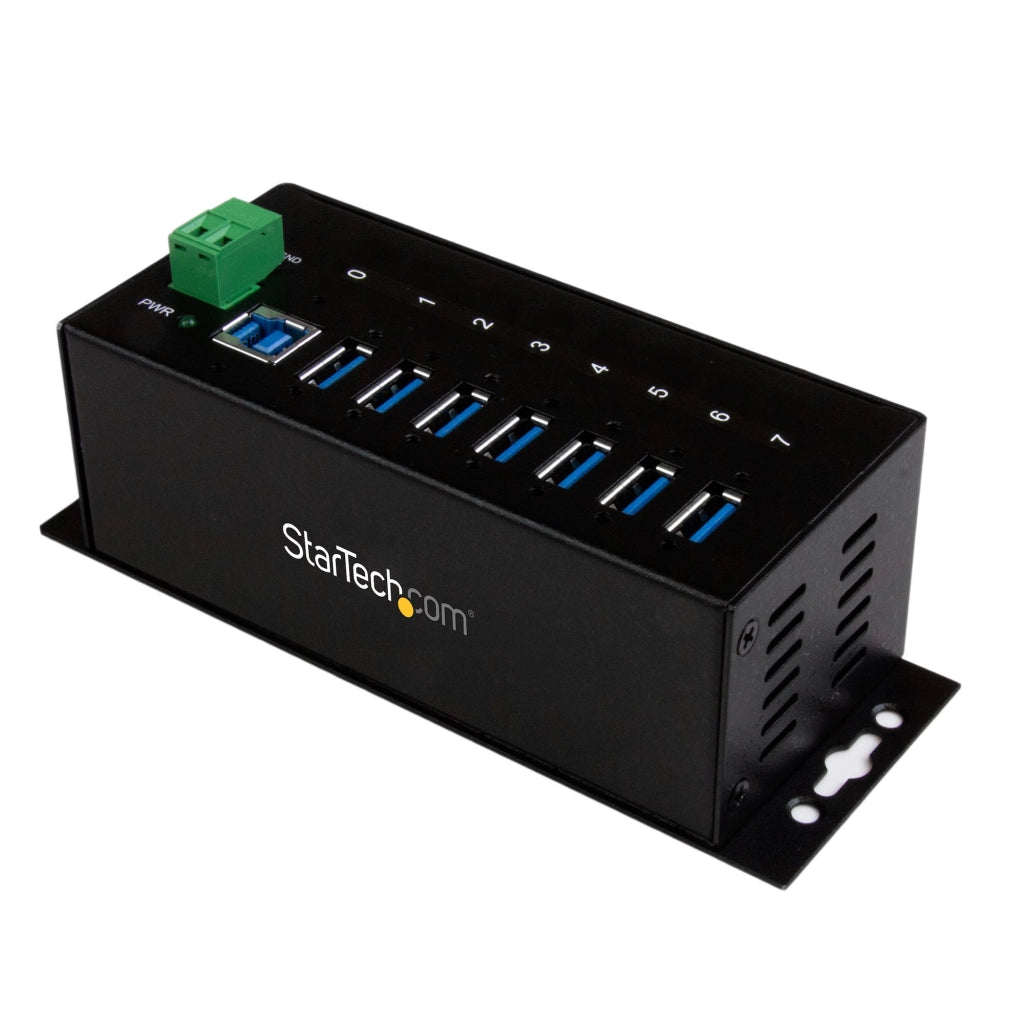 Startech.com hub industriale usb 3.0 a 7 porte - perno e concentratore usb 3.0 con protezione esd - ST7300USBME