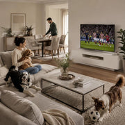 TV Cabinet With LED Lights White 160x35x40 Cm