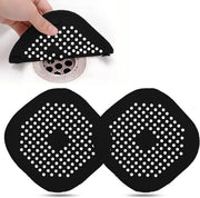 Filtro di Protezione per Fognatura - 2 Pezzi - Filtro di Protezione per Fognatura in Silicone - per Bagno, Cucina, Lavello - Nero