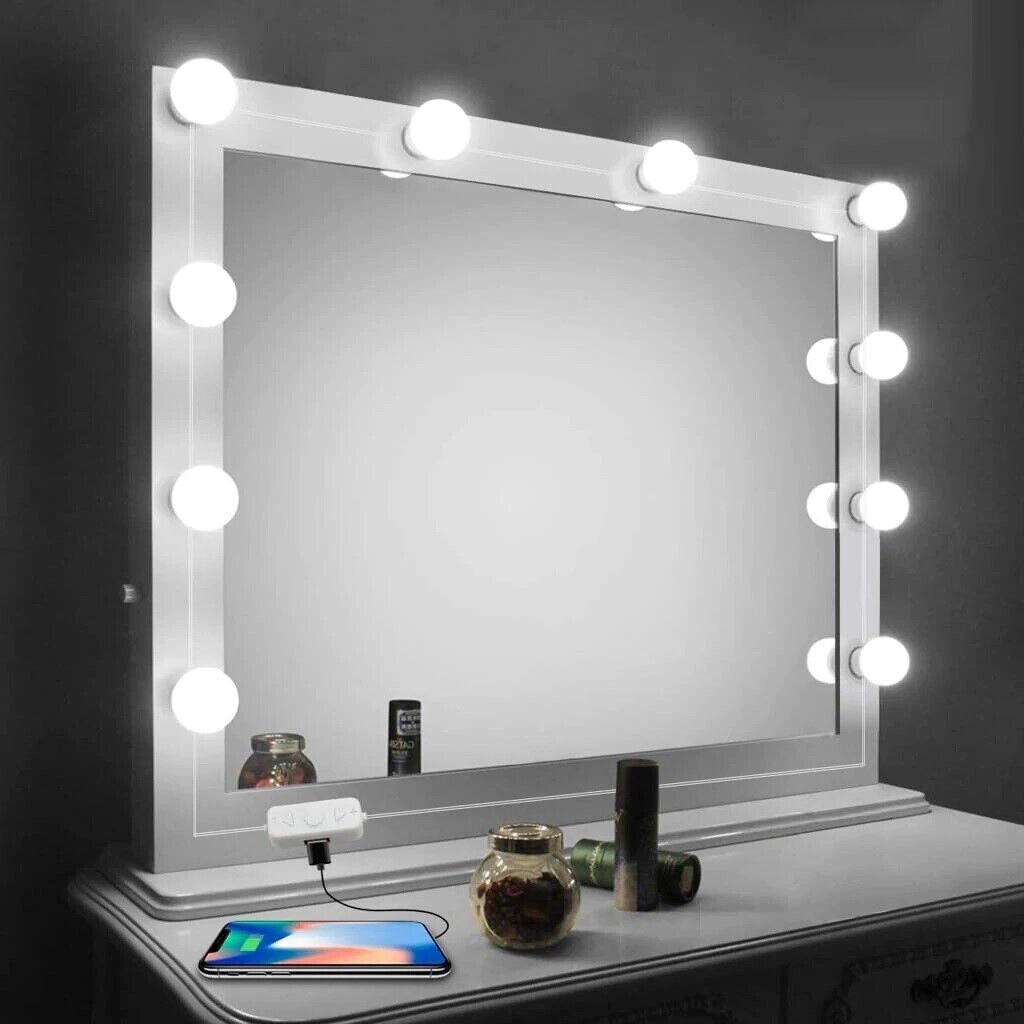 Luci da specchio trucco stile Hollywood lampadine led dimmerabili - set 10PZ