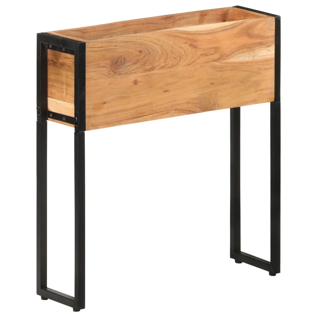 Fioriera 60x20x68 cm in Legno Massello di Acacia