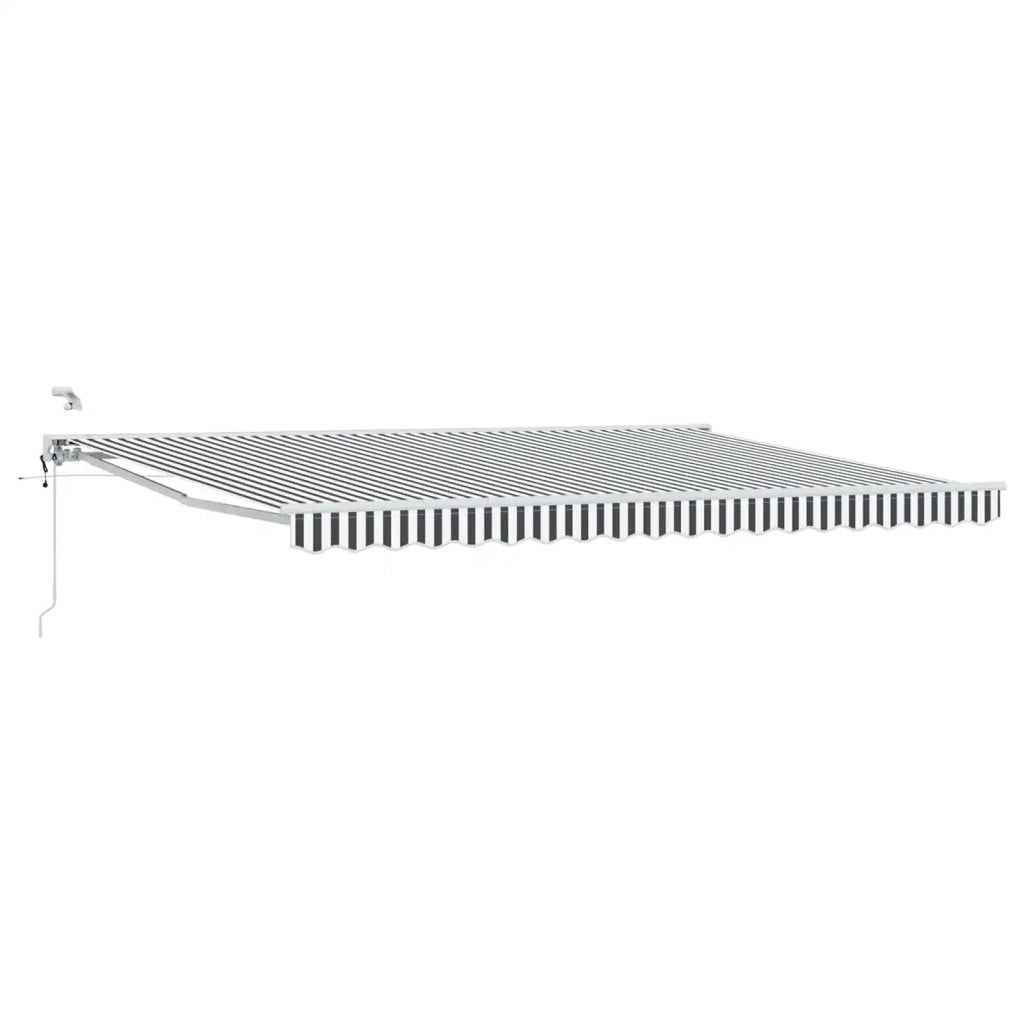Tettuccio Elettrico Retrattile Antracite e Bianco 4 × 3,5 m 3421377