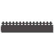 Bordure per prato 20 pz Nero 103 x 0,05 x 22 cm Acciaio CFW3695509