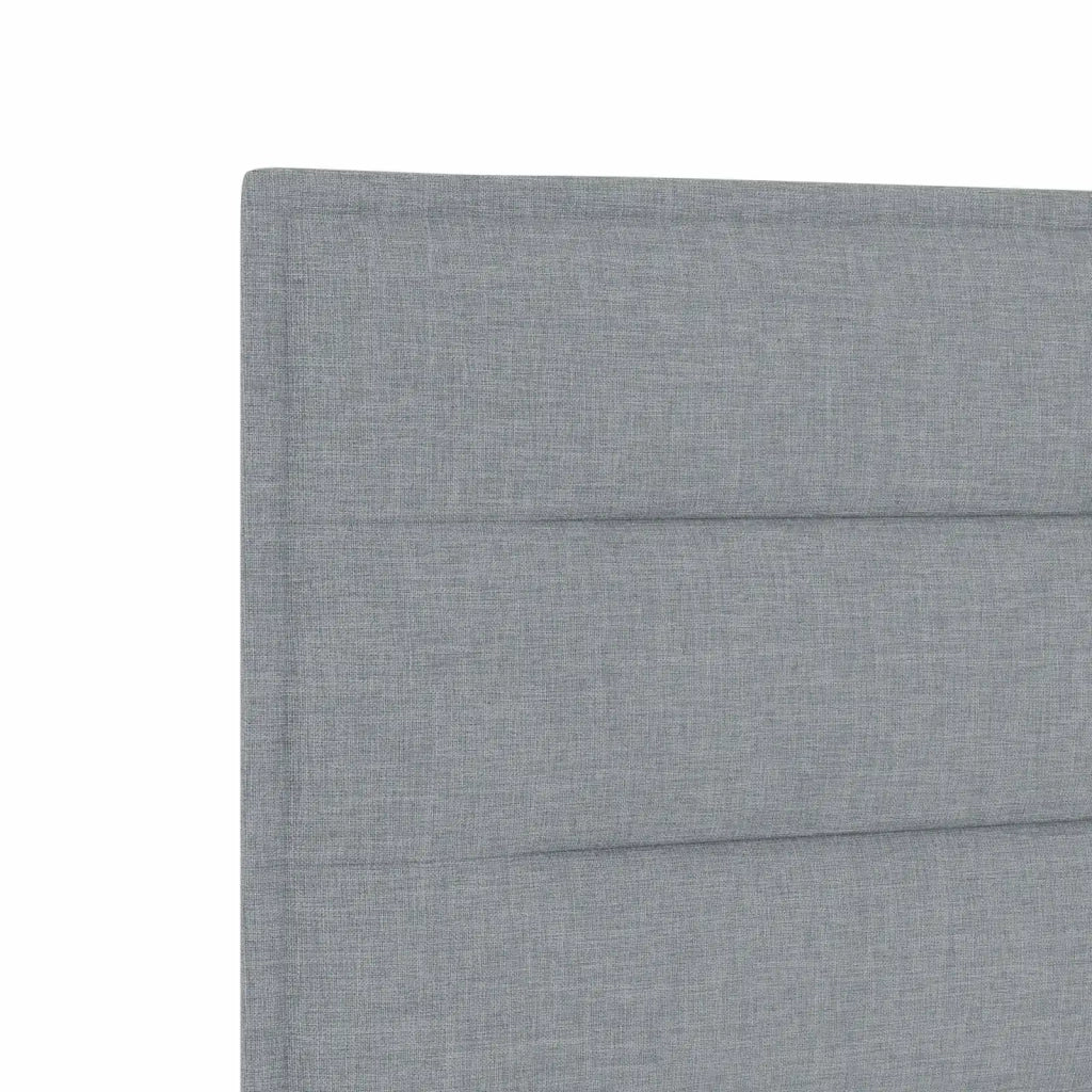 Letto ottomano con materasso Grigio Chiaro 200 x 200 cm Tessuto 3456268