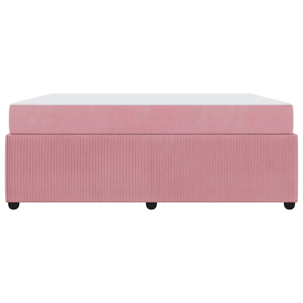 Struttura del letto con materasso Rosa 180 x 200 cm Tessuto 3398430