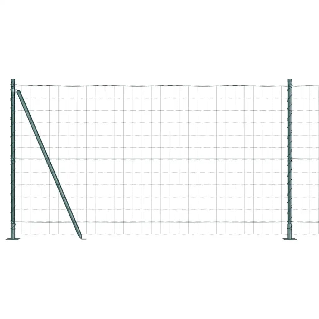 Recinzione da Giardino | Recinzione con Posto Verde 1,2 x 10 m Acciaio e PVC