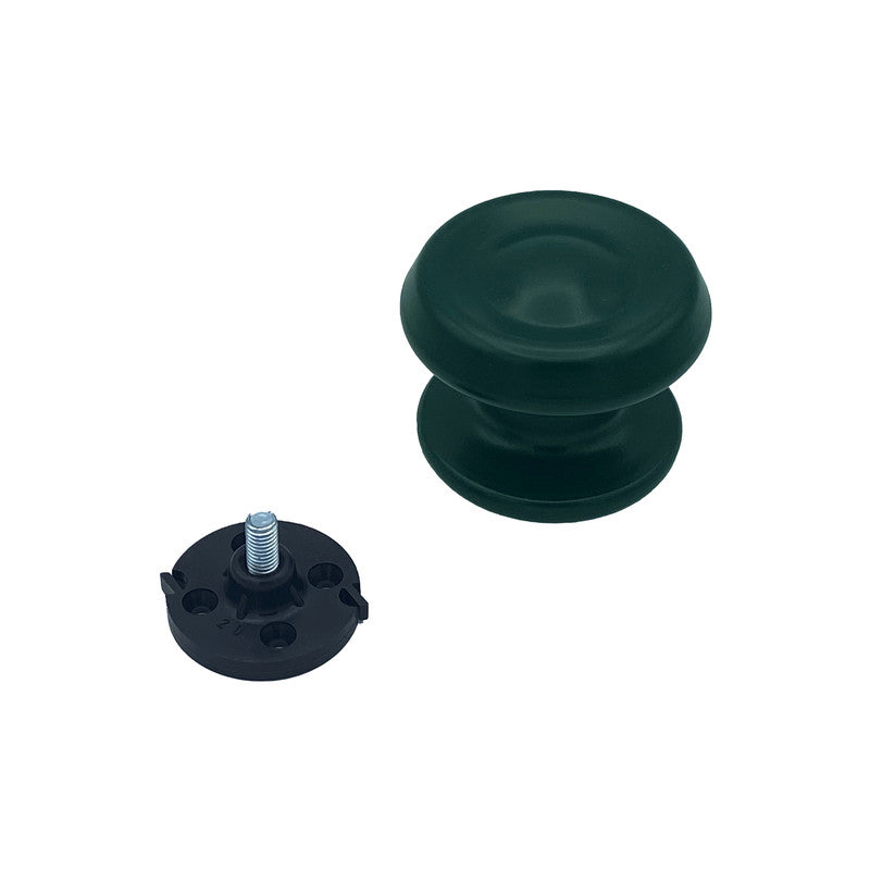 Pomolo fisso per porta SAGUATTI 876/80SAB in alluminio verde opaco