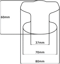 Pomolo fisso per porta SAGUATTI 876/80SAB in alluminio verde opaco