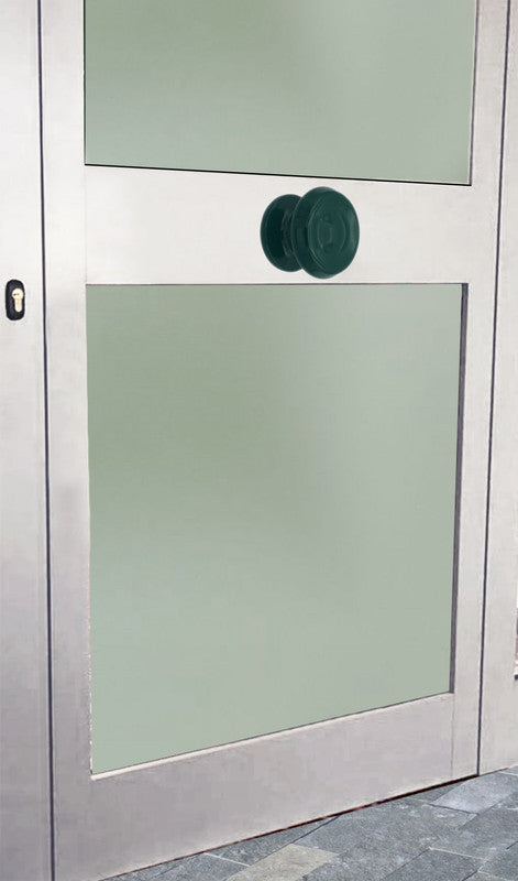 Pomolo fisso per porta SAGUATTI 876/80SB in alluminio verde lucido