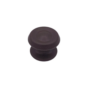 Pomolo fisso per porta SAGUATTI 876/80UAB in alluminio marrone opaco