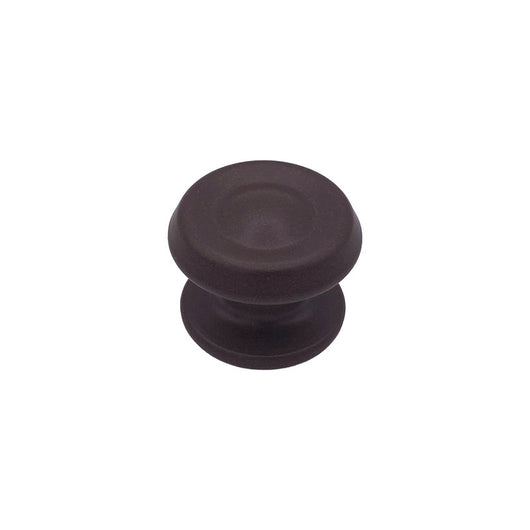 Pomolo fisso per porta SAGUATTI 876/80UAB in alluminio marrone opaco