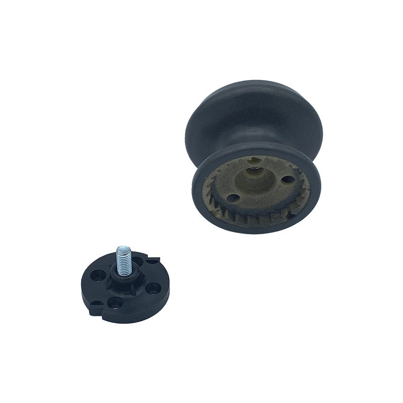 Pomolo fisso per porta SAGUATTI 876/80YAB in alluminio grigio opaco