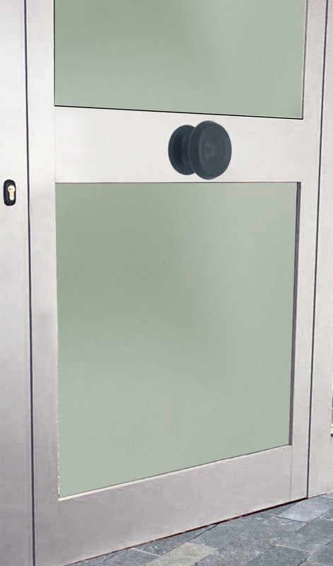 Pomolo fisso per porta SAGUATTI 876/80YAB in alluminio grigio opaco