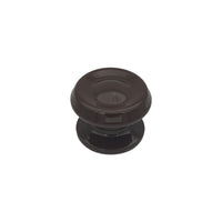 Pomolo fisso per porta SAGUATTI 876/80UB in alluminio marrone lucido