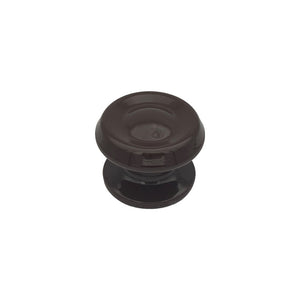 Pomolo fisso per porta SAGUATTI 876/80UB in alluminio marrone lucido