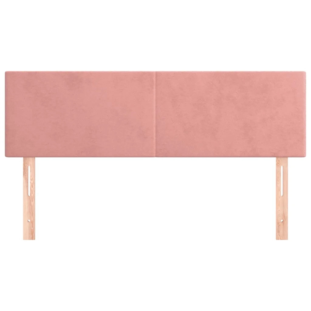 Testiere 2 pz Rosa 72x5x78/88 cm in Velluto