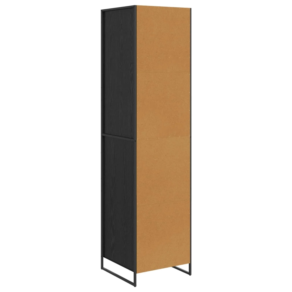 Armadio 2 pcs Rovere Nero 50 x 50 x 200 cm Legno multistrato