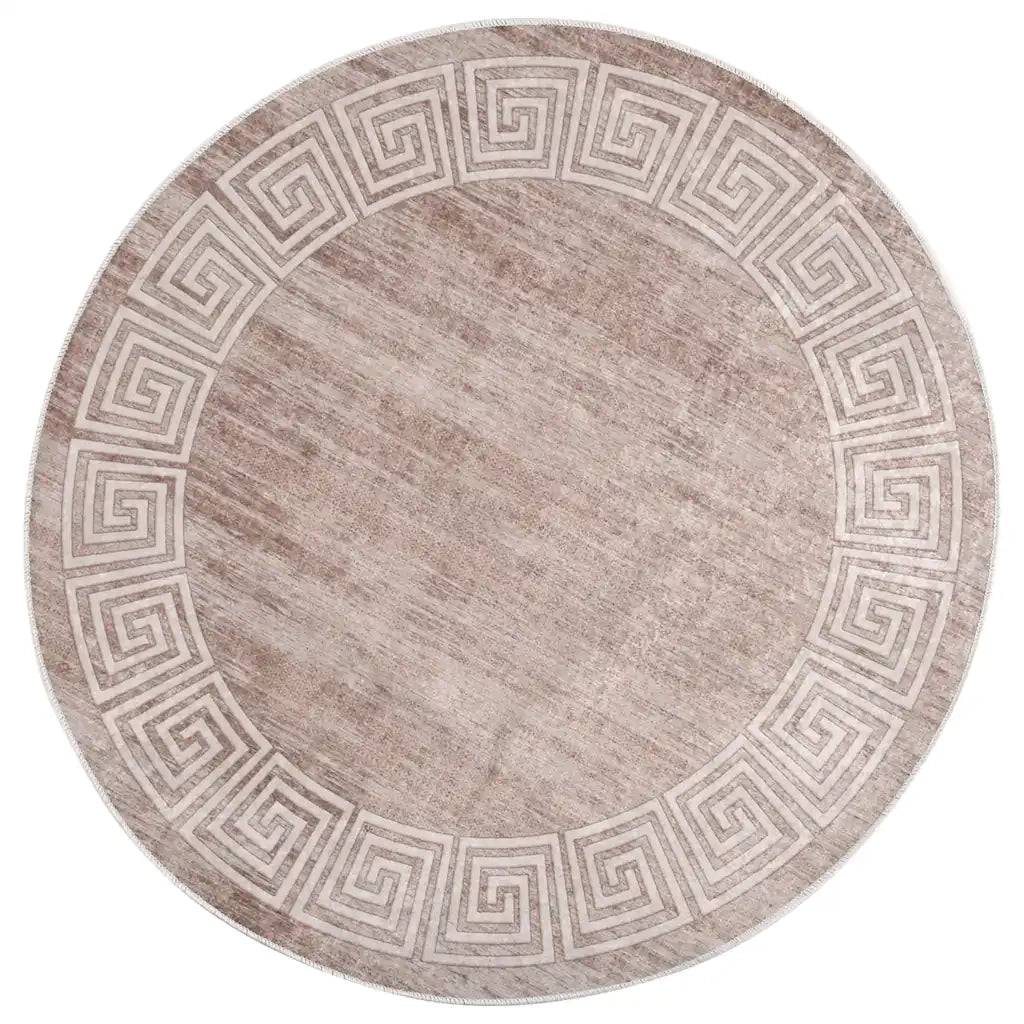 Tappeto Lavabile 120 cm Beige 337945