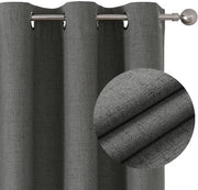 Set di tende di oscuramento - 100% oscuramento - set da 2 - tessuto in lino - 140 x 245 cm