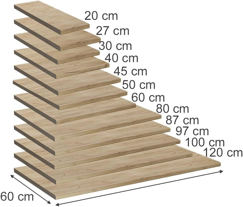 Top cucina R-Line, Quercia dorata, 60 cm, adatto per il montaggio su mobili base e piani di lavoro