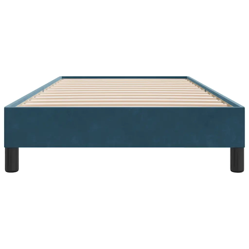 vidaXL Giroletto senza Materasso Blu Scuro 90x210 cm in Velluto
