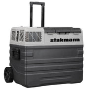 Frigorifero per Auto Barca Camper 52L con Compressore AC/DC 12V e 220V Portatile con Maniglia Grigio