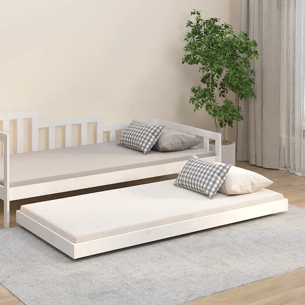 Giroletto Bianco 90x190 cm in Legno Massello di Pino cod mxl 64553