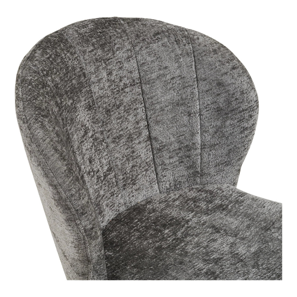 Set di 2 Sedie Roanne, Grigio, Tessuto, 66x59x80 cm