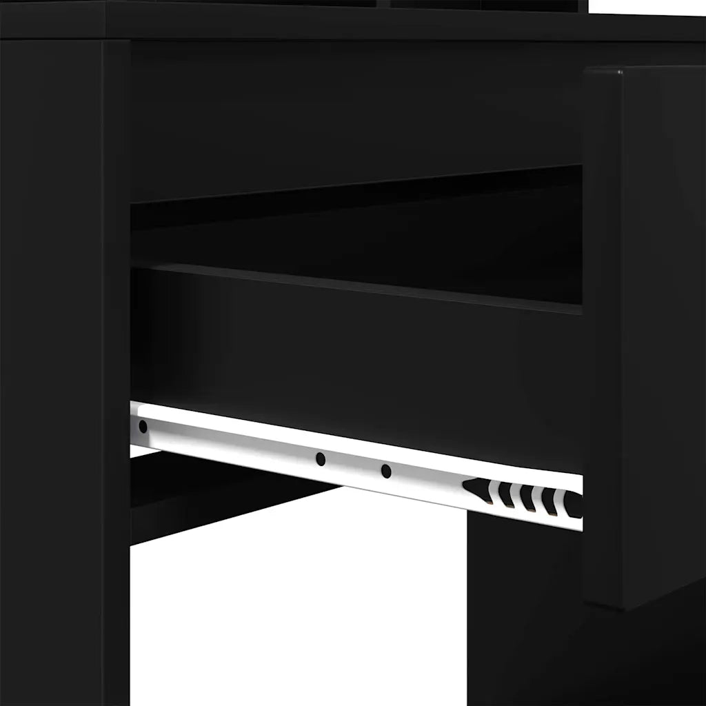 Toeletta | Tavoli da Trucco per Camera da Letto Nero 80 x 39,6 x 135 cm