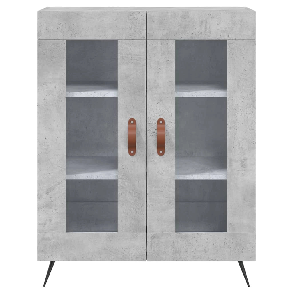 Buffet credenza cassettiera armadio mobile contenitore organizer cucina soggiorno salotto alto 69,5 x 34 x 180 cm legno ingegnerizzato grigio 02_0034583