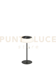 LAMPADA DA TAVOLO SOLARE RICARICABILE LED JIN NERA 1,2W 3000K 112LM  DIMMERABILE IP54 D170XH320MM