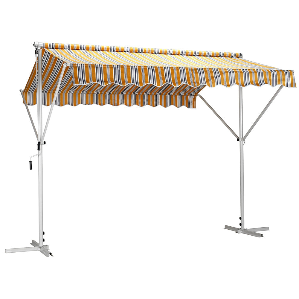Gazebo da Giardino in Ferro 3x3m Ranieri Sun Riga Gialla