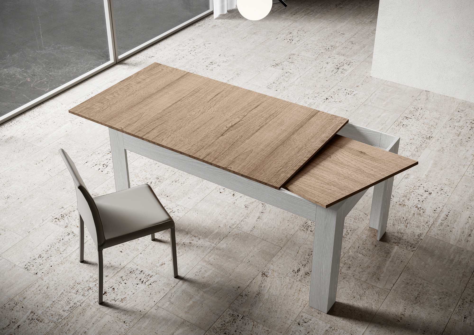 Tavolo Allungabile 120-180x90x77 cm Bibi Mix Quercia