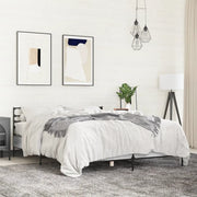 Giroletto-Struttura Letto Grigio Sonoma 140x190 cm in Legno Multistrato Metallo 770260