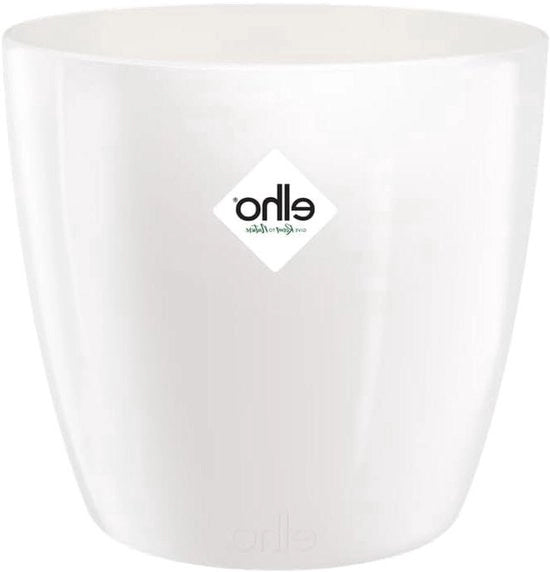 Vaso di Fiori Bianco - Design Elegante - Ø 25.2 cm - Per Interno