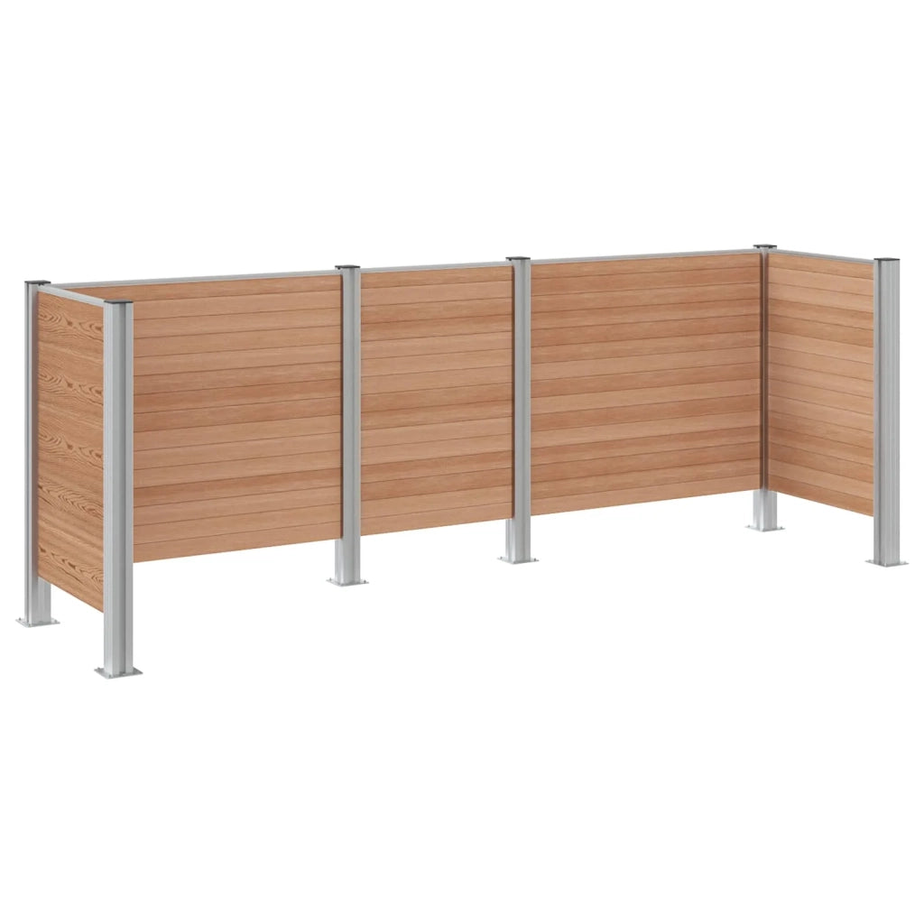 Recinzione Contenitore per Rifiuti Marrone 315 x 85 x 115 cm 3429268