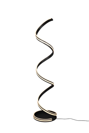 Piantana da Interno a LED in Metallo Nero Opaco