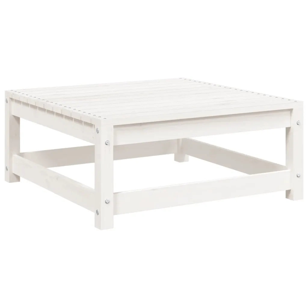 Set Salotto da Giardino 5 pz Bianco in Legno Massello di Pino 3299385