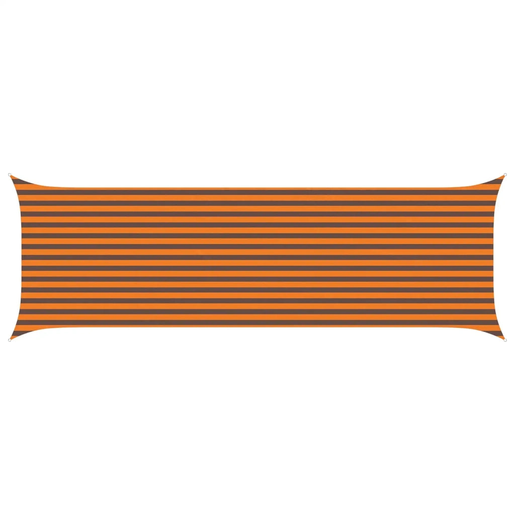 Vela da ombra solare Arancione e Marrone 6 x 2 m